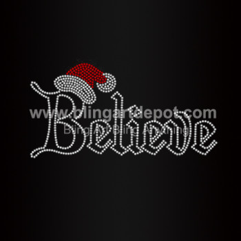 Believe Rhinestone Iron On Heat Transfer Believe Rhinestone Iron On Heat Transfer